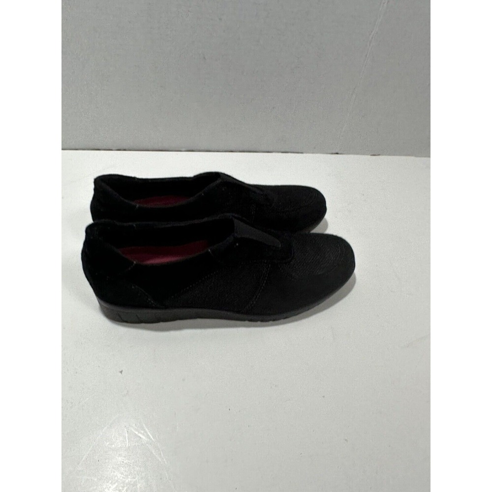 Munro Shoes Womens 8‎ N Olympia Sneakers Black Fabric Leather Comfort M110888